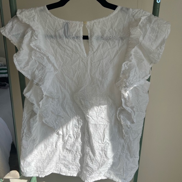 Universal Thread White Ruffle Blouse - Picture 3 of 3